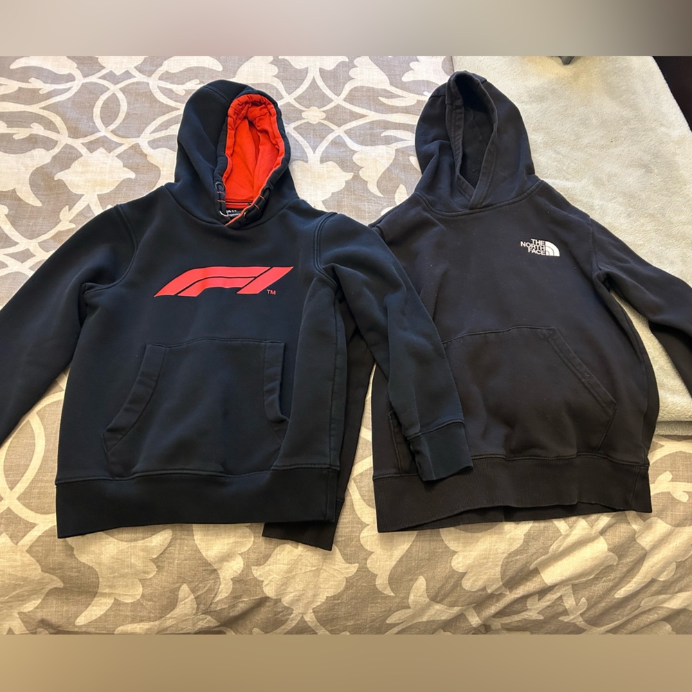Formula 1 and North Face Kids Hoodies